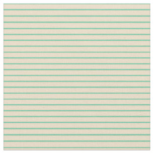 Tela Aquamarine y Tan Stripes