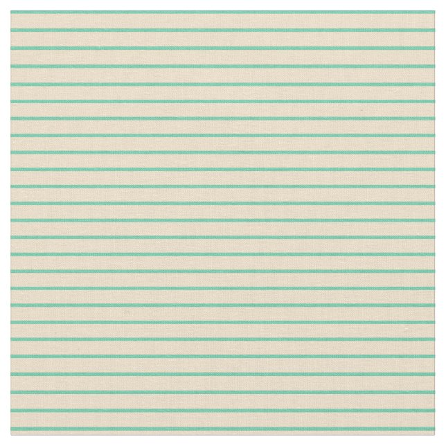 Tela Aquamarine y Tan Stripes (De cerca)