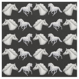 Tela árabe blanca elegante del caballo