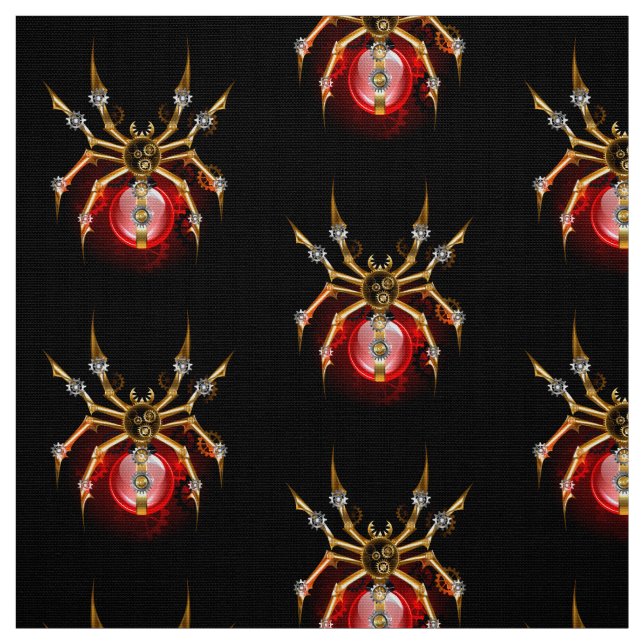 Tela Araña de vapor sobre negro (Retal)