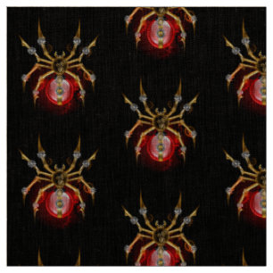 Tela Araña steampunk sobre negro