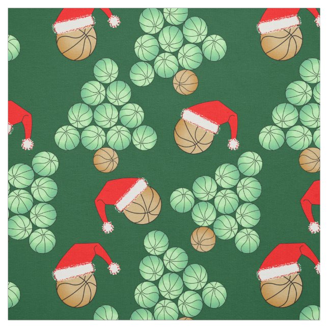 Tela Árbol de baloncesto de navidades (Retal)