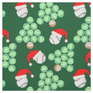 Tela Árbol de béisbol navidad