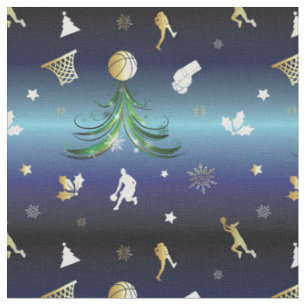 Tela Árbol de Navidad de Baloncesto