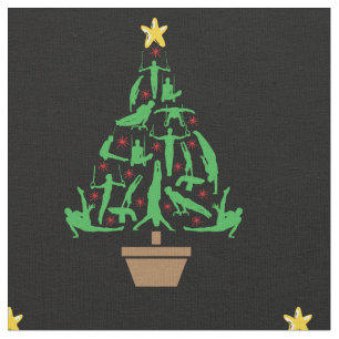 Tela Árbol de navidad de gimnasia masculina
