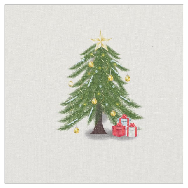 Tela Árbol de Navidad Oh Árbol de Navidad (De cerca)