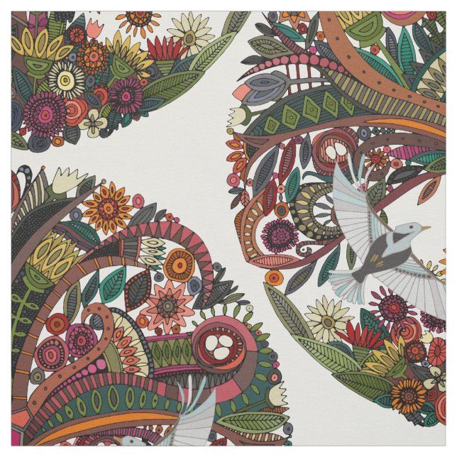 Tela árbol del blanco de la vida (Retal)