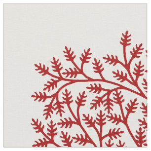 Tela Árbol rojo estilizado