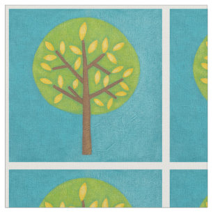 Tela Árbol verde con hojas amarillas de Chariklia Zarri