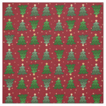 Árboles de Navidad con estrellas en rojo Personali