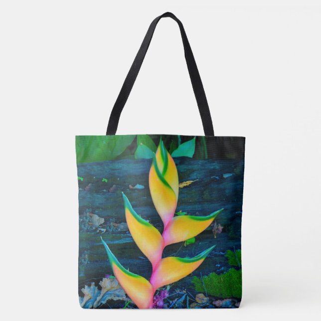 Tela Arco iris Heliconia, Kauai, bolso hawaiano de la (Anverso)
