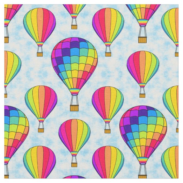 Tela Arcoiris de globo aerostático (De cerca)