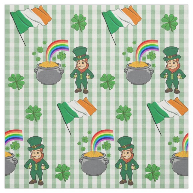 Tela Arcoiris De Leprechaun Irlandés (Retal)
