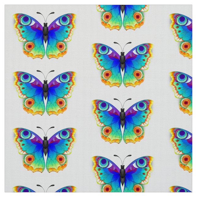 Tela Arcoiris mariposa Peacock Eye (Retal)