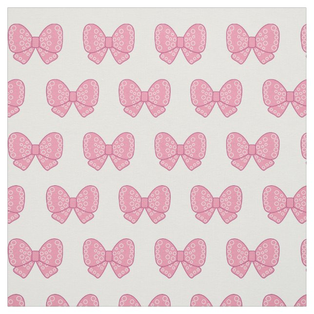 Tela arcos rosas kawaii sobre fondo blanco (Retal)