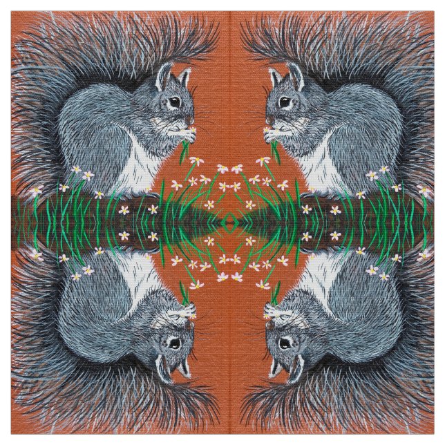 Tela Ardilla de flores (Retal)