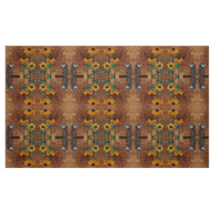Tela Ardilla y Girasoles