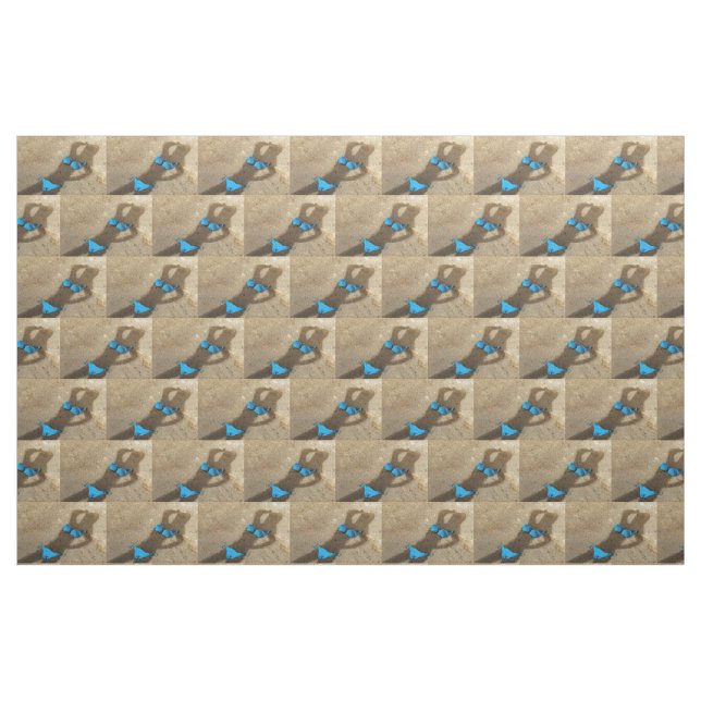 Tela Arena azul de Bikini Beach Thunder_Cove ("Cuarto gordo" (fat quarter))