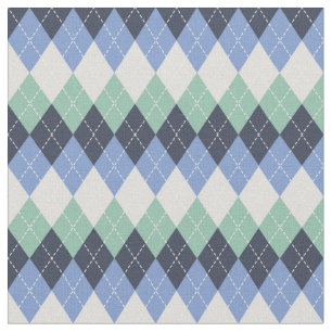 Tela Argel azul y verde y gris