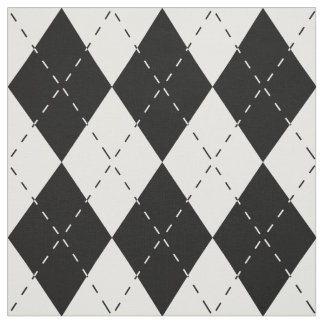 Tela Argyle blanco y negro