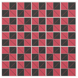 Tela Argyle Checks rojo y negro