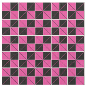 Tela Argyle Checks rosa y negro