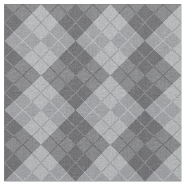 Tela Argyle gris (De cerca)