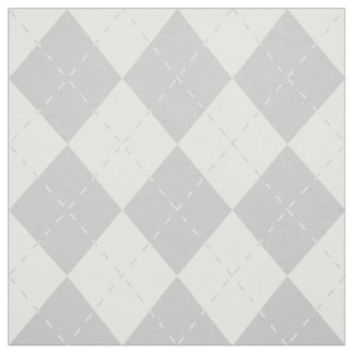 Tela Argyle gris y blanco