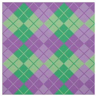 Tela Argyle Púrpura-Verde