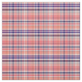 Tela Armada De Coral Que Preppy Madras Estilo Plaid Sz3