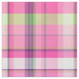 Tela Armada De Lime Rosada Al Estilo Preppy Madras Sz6#
