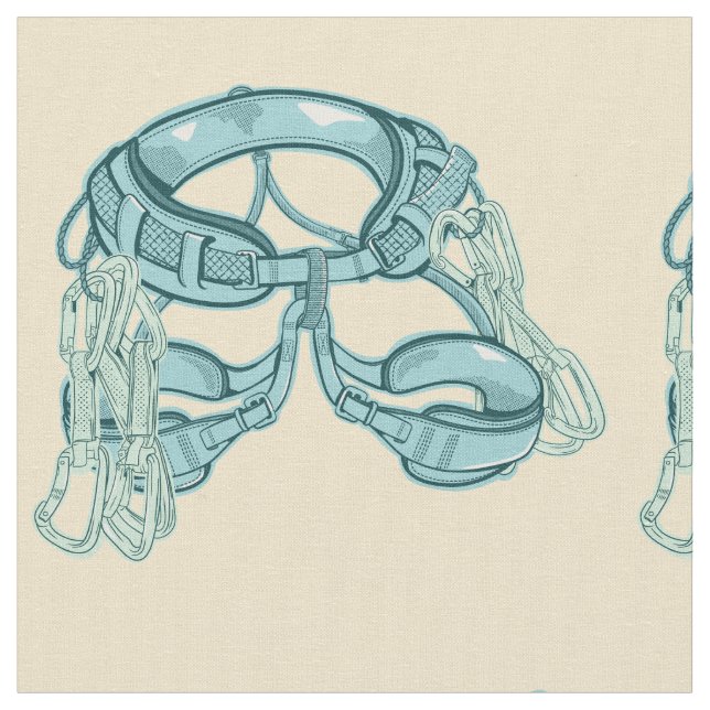 Tela Arnés de escalada de roca con dibujos rápidos (De cerca)