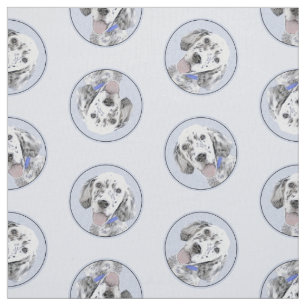 Tela Arreglo de inglés Blue Belton Pintura Mascota Perr