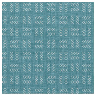 Tela Arrows on Dark Teal Linen