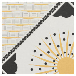 Tela Art Deco Cheery Sunburst