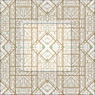 Tela Art Deco, Nouveau, oro, blanco, elegante, moda, pa