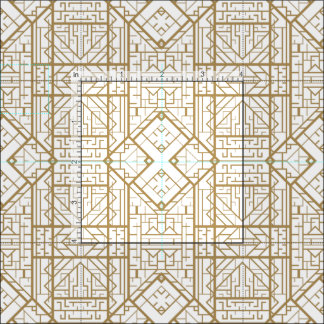 Tela Art Deco, Nouveau, oro, blanco, elegante, moda, pa