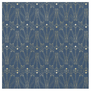 Tela Art Nouveau. Azul.