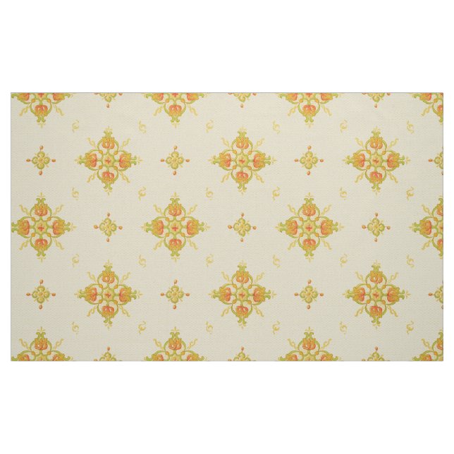 Tela Art Nouveau Mission Style Bands of Tulips pattern ("Cuarto gordo" (fat quarter))