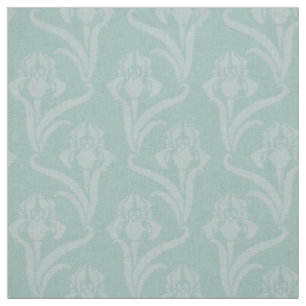 Tela Art Nouveau turquesa Iris