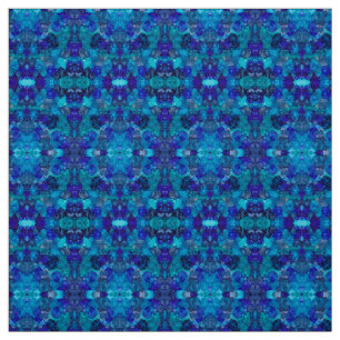 Tela Arte abstracto de tinta alcohólica azul oceánico