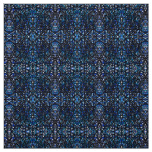 Tela Arte abstracto de tinta india azul negro Trickster