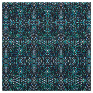 Tela Arte abstracto de tinta india azul verdoso embauca