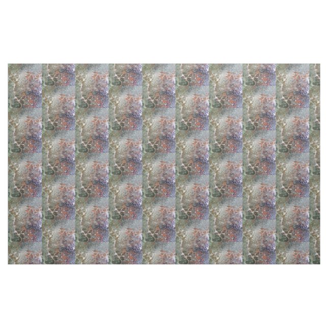 Tela Arte abstracto de vertido de fluidos ("Cuarto gordo" (fat quarter))