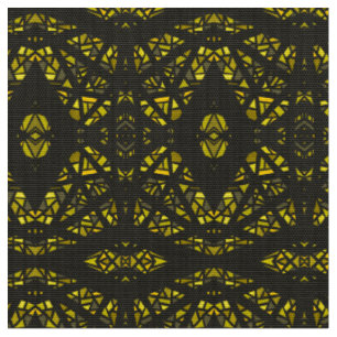 Tela Arte abstracto en gouache amarillo negro espectros