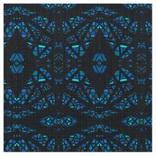 Tela Arte abstracto en gouache azul espectroscópico