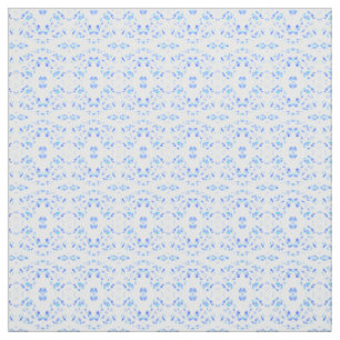 Tela Arte abstracto en gouache blanco azul espectroscóp
