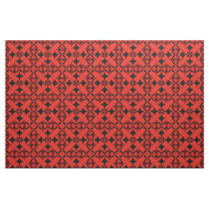 Tela Arte abstracto geométrico rojo y negro