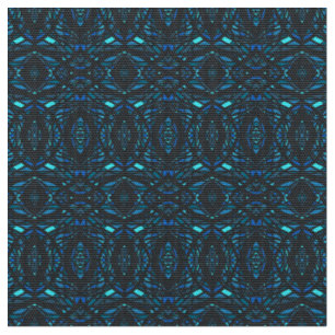 Tela Arte Acrílico Abstracto Azul Negro Prismático