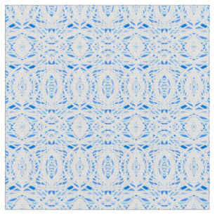 Tela Arte Acrílico Abstracto Blanco Azul Prismático